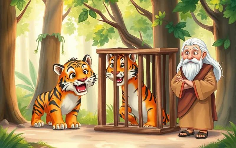 Truyện Cổ Tích Ấn Độ - Con Hổ, Người Bà La Môn, và Con Chó Rừng