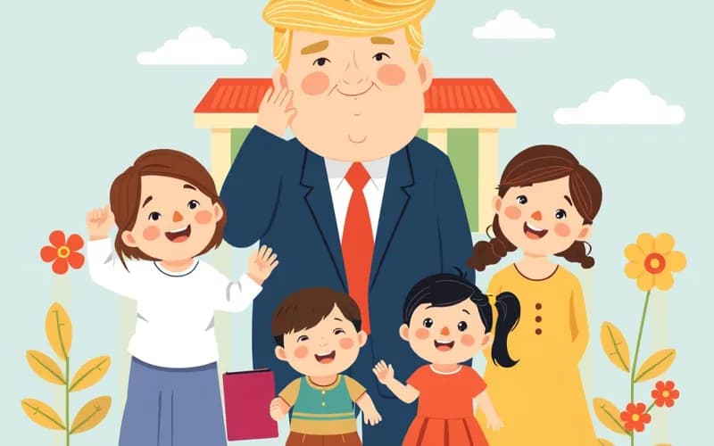 Cháu gái 15 tuổi của Trump gây ấn tượng với tiếng Quan thoại - truyện thiếu nhi VienanKids