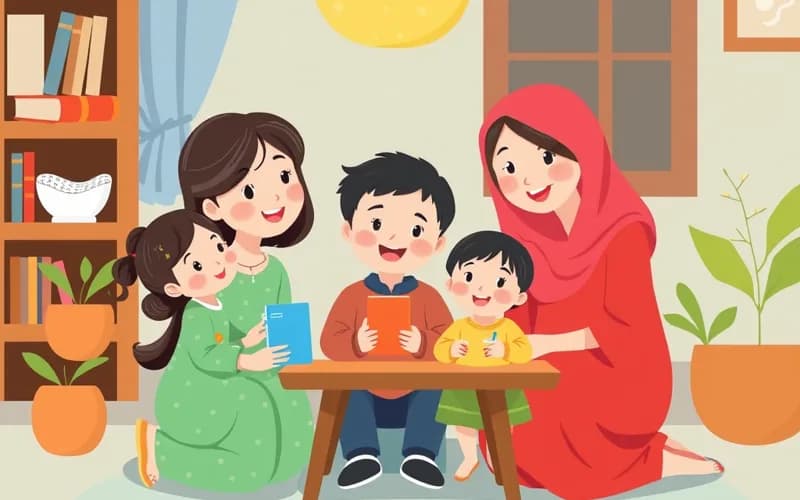 Vợ chồng trẻ xây tổ ấm từ đất sét giữa núi rừng - truyện thiếu nhi VienanKids