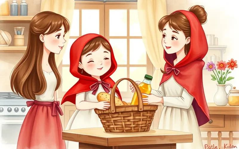 Truyện Cổ Tích - Cô Bé Quàng Khăn Đỏ (của Anh Em Grimm)