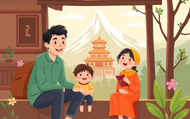 Câu chuyện ngôi nhà kiên cường trong lũ quét Nepal - truyện thiếu nhi VienanKids