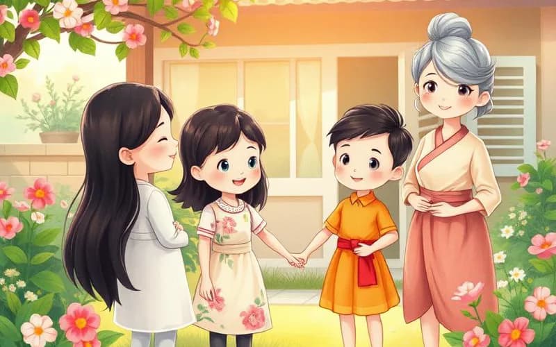 Truyện Cổ Tích - Bạch Tuyết và Hồng Hoa (của Anh em Grimm)