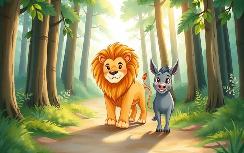Sư Tử và Con Lừa