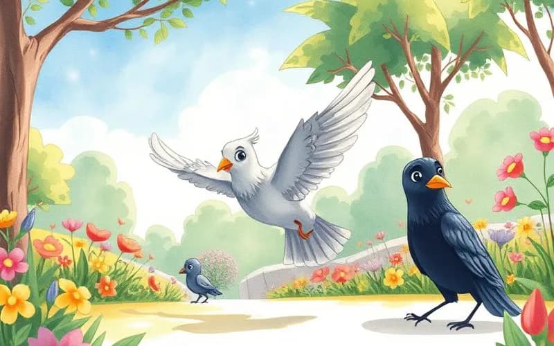 Truyện Cổ Tích Ấn Độ - Chim Bồ Câu và Con Quạ (của Joseph Jacobs)