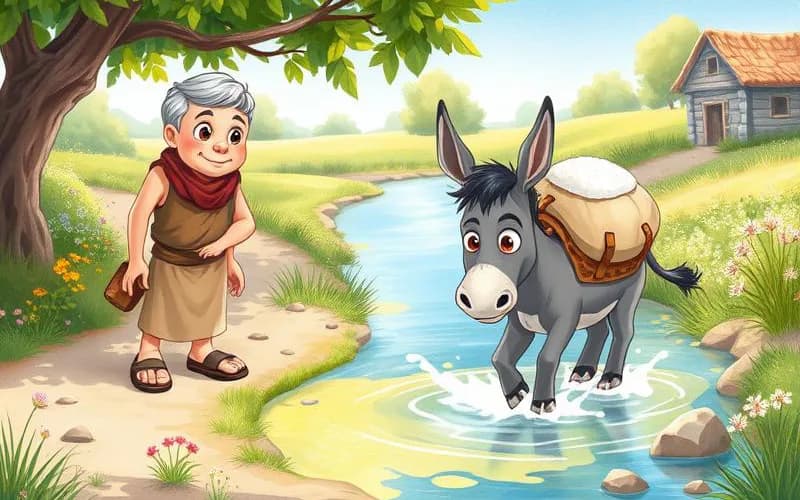 Con Lừa và Gánh Muối