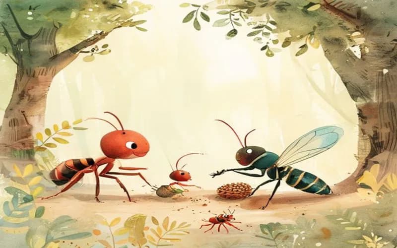 Con Kiến và Ve Sầu