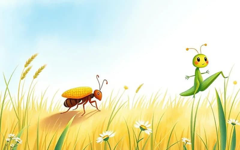Kiến và Châu Chấu - Truyện ngụ ngôn của Aesop