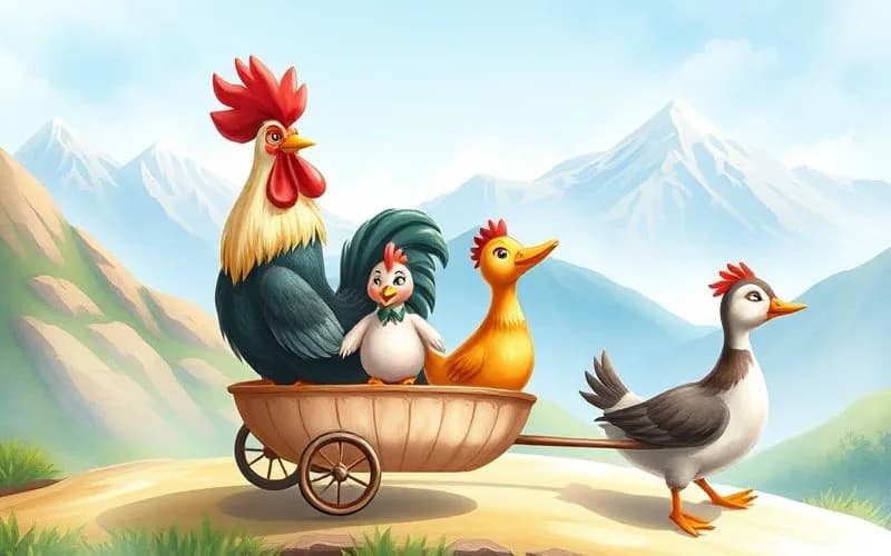 Truyện Cổ Tích - Những Cuộc Phiêu Lưu của Chanticleer và Partlet (của Anh Em Grimm)