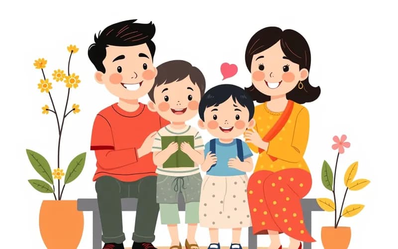 Bí quyết sống hòa thuận của 4 thế hệ gia đình Việt - truyện thiếu nhi VienanKids