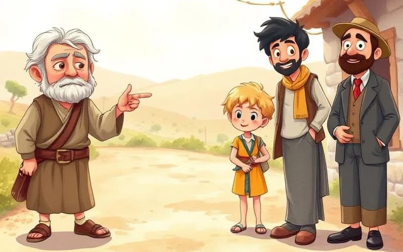 Người xay bột, Con trai và Con lừa