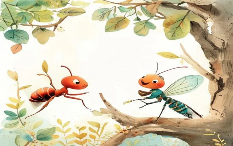 Con Kiến Và Ve Sầu