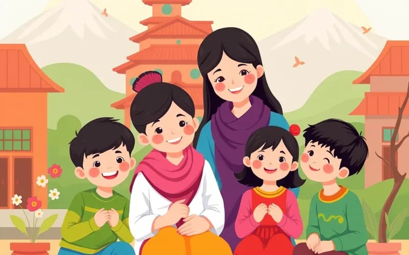 Câu Chuyện Cảm Động: Cha Đi Bộ Tìm Con Sau Lũ Quét Nepal - truyện thiếu nhi VienanKids