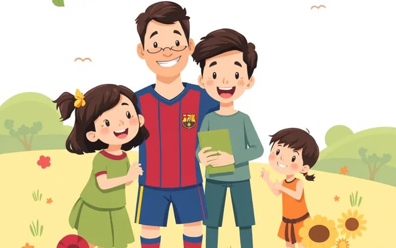 Messi và cầu thủ Tây Ban Nha: Kỷ niệm tuổi thơ đáng nhớ - truyện thiếu nhi VienanKids