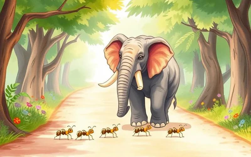 Truyện ngụ ngôn Kiến và Voi